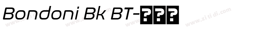 Bondoni Bk BT字体转换